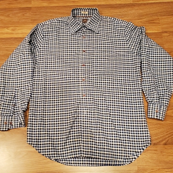 Peter Millar Checkered L/S Button Down Shirt Sz L - Picture 2 of 5